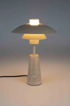 Tafellampen|Tafellampen-Zuiver Cole Tafellamp Beige