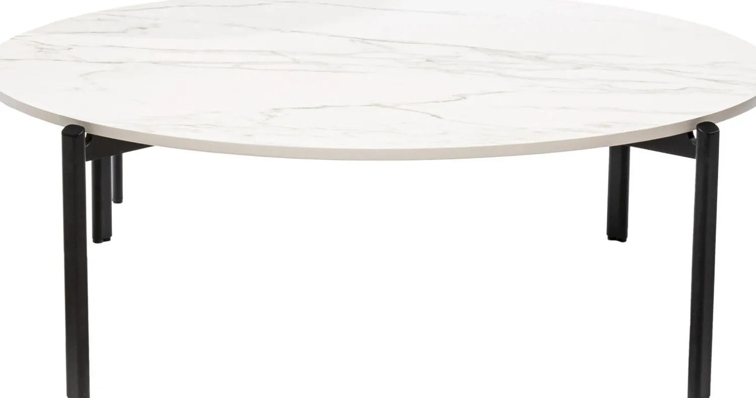 Ronde Salontafels-Metaform Collage Salontafel Wit