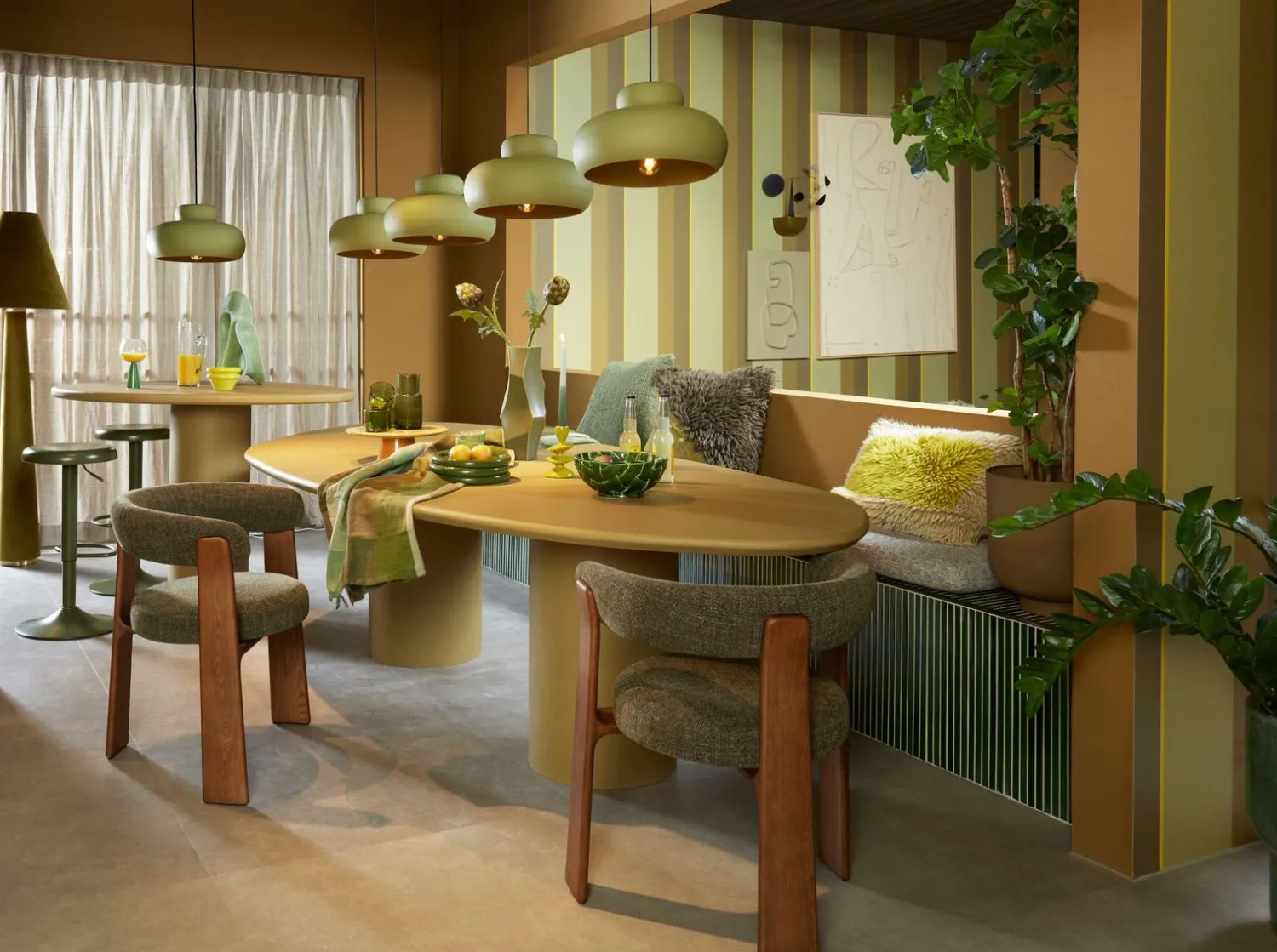 Organische Eettafels-Eijerkamp Collectie Colore Eettafel Scented Cumin