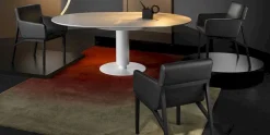 Ronde Eettafels-Leolux Columna Eettafel Zwart