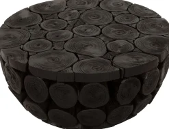 Houten Salontafels|Ronde Salontafels-MUST Living Cone Salontafel Zwart