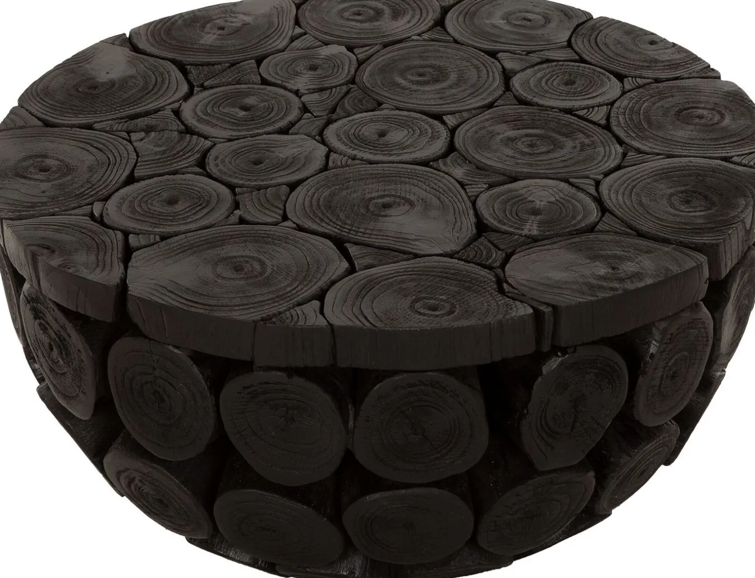 Houten Salontafels|Ronde Salontafels-MUST Living Cone Salontafel Zwart