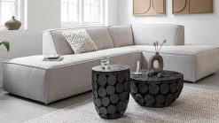 Houten Salontafels|Ronde Salontafels-MUST Living Cone Salontafel Zwart