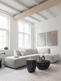Houten Salontafels|Ronde Salontafels-MUST Living Cone Salontafel Zwart