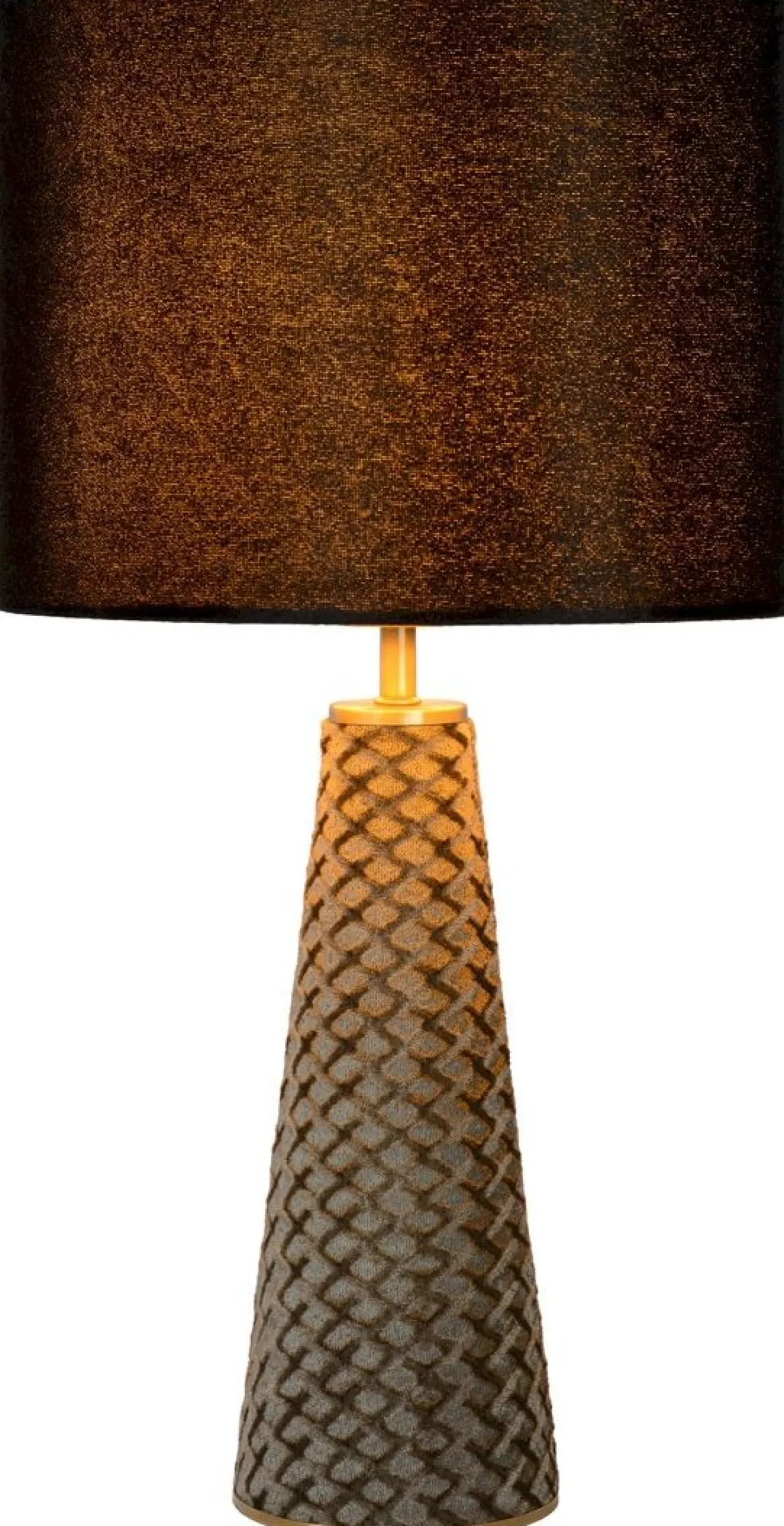 Tafellampen|Tafellampen-Lucide Cone Tafellamp Grijs, Zwart