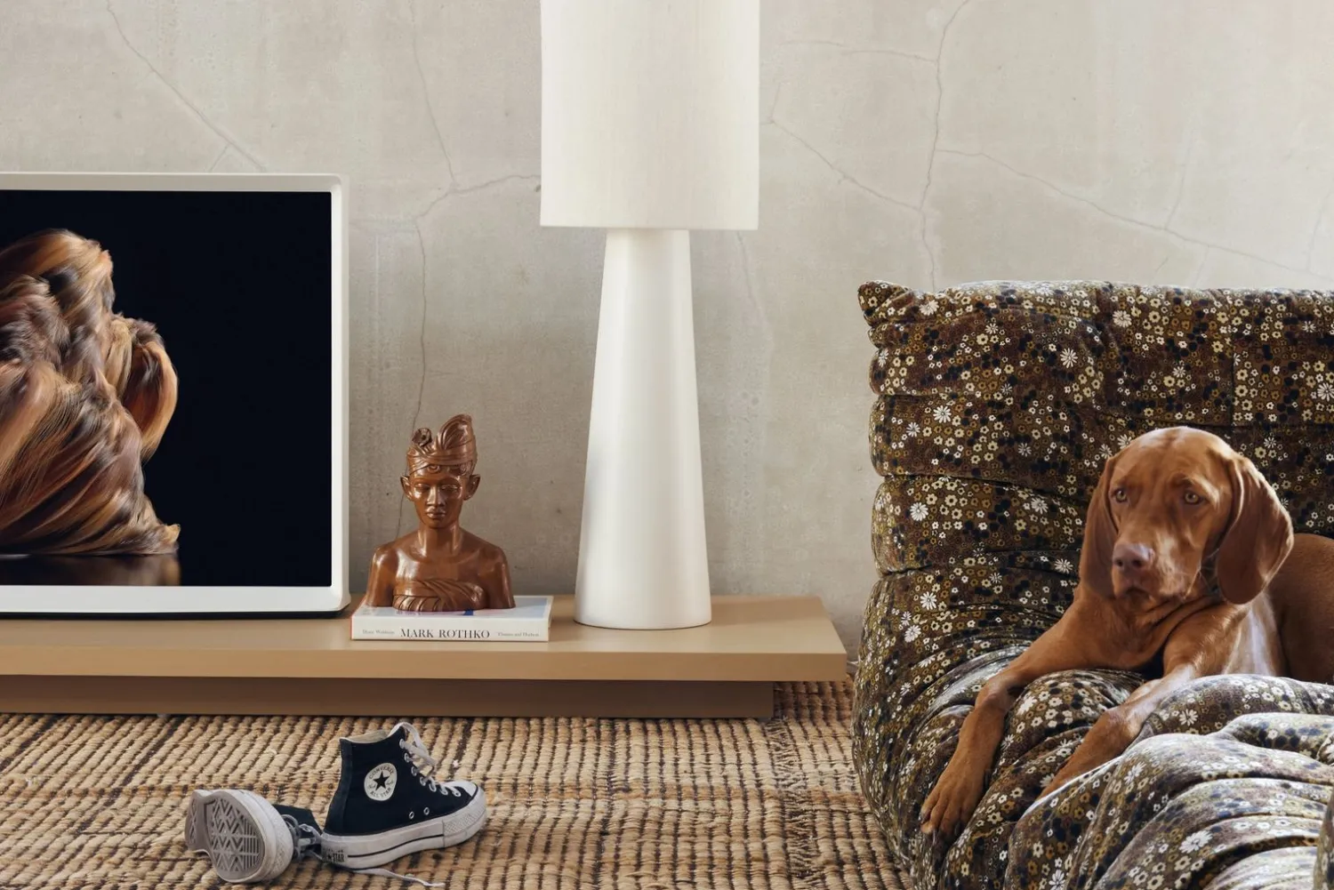 Vloerlampen|Vloerlampen-HKLIVING Cone XL Vloerlamp Cream