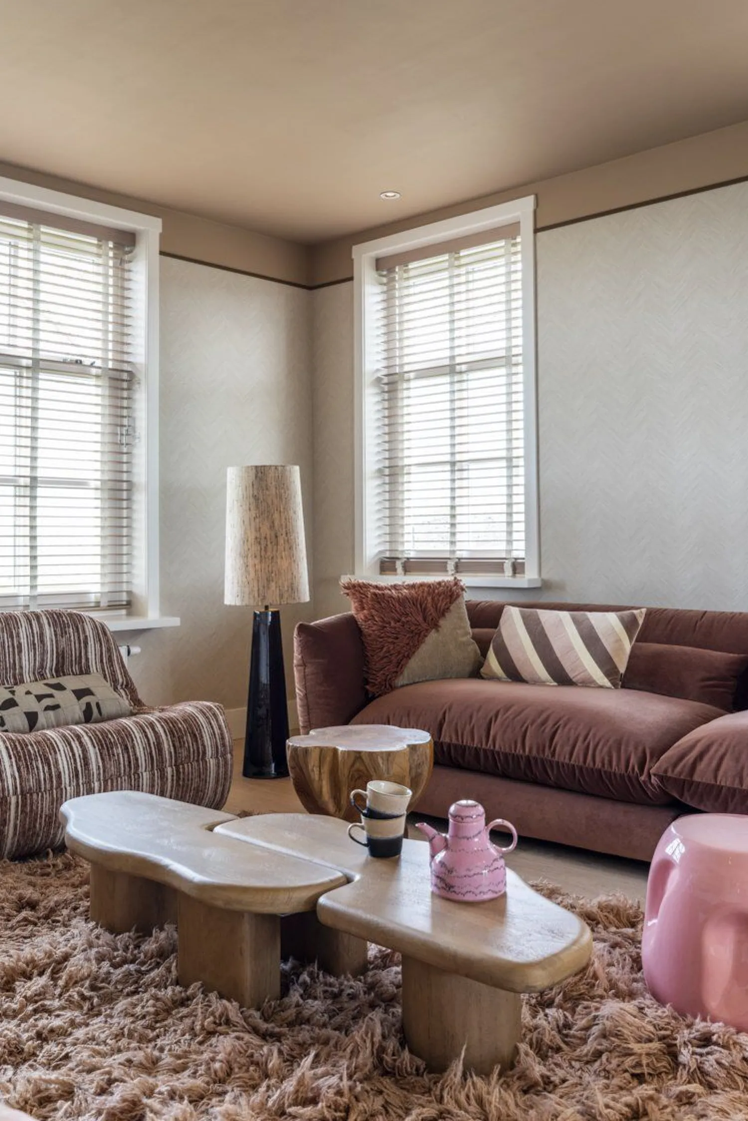 Vloerlampen|Vloerlampen-HKLIVING Cone XL Vloerlamp Bruin