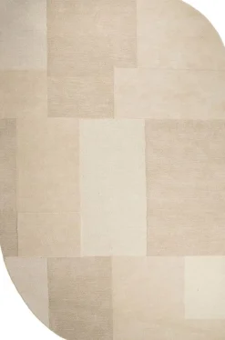 Vloerkleden|Organische Vloerkleden-By Boo Contour Vloerkleed Beige