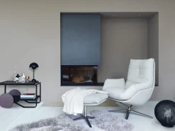 Design Fauteuils-COR dia Lounge Draaifauteuil Grijs