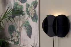 Wandlampen|Wandlampen-Dutchbone Corridor Wandlamp Black