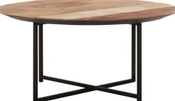 Houten Salontafels|Ronde Salontafels-DTP Home Cosmo Salontafel Bruin