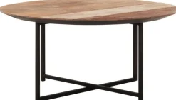Houten Salontafels|Ronde Salontafels-DTP Home Cosmo Salontafel Bruin
