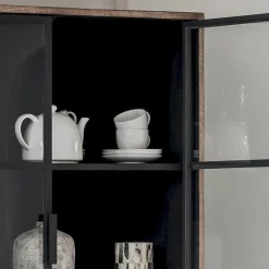 Vitrinekasten-DTP Home Cosmo Vitrinekast Bruin