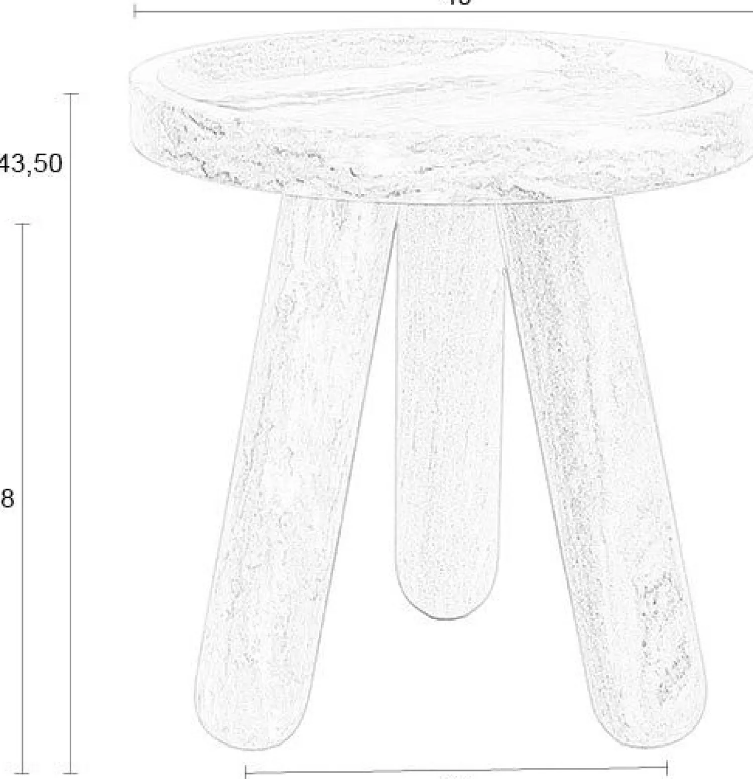 Marmeren Bijzettafels-Zuiver Cosmopolitan Bijzettafel Bruin