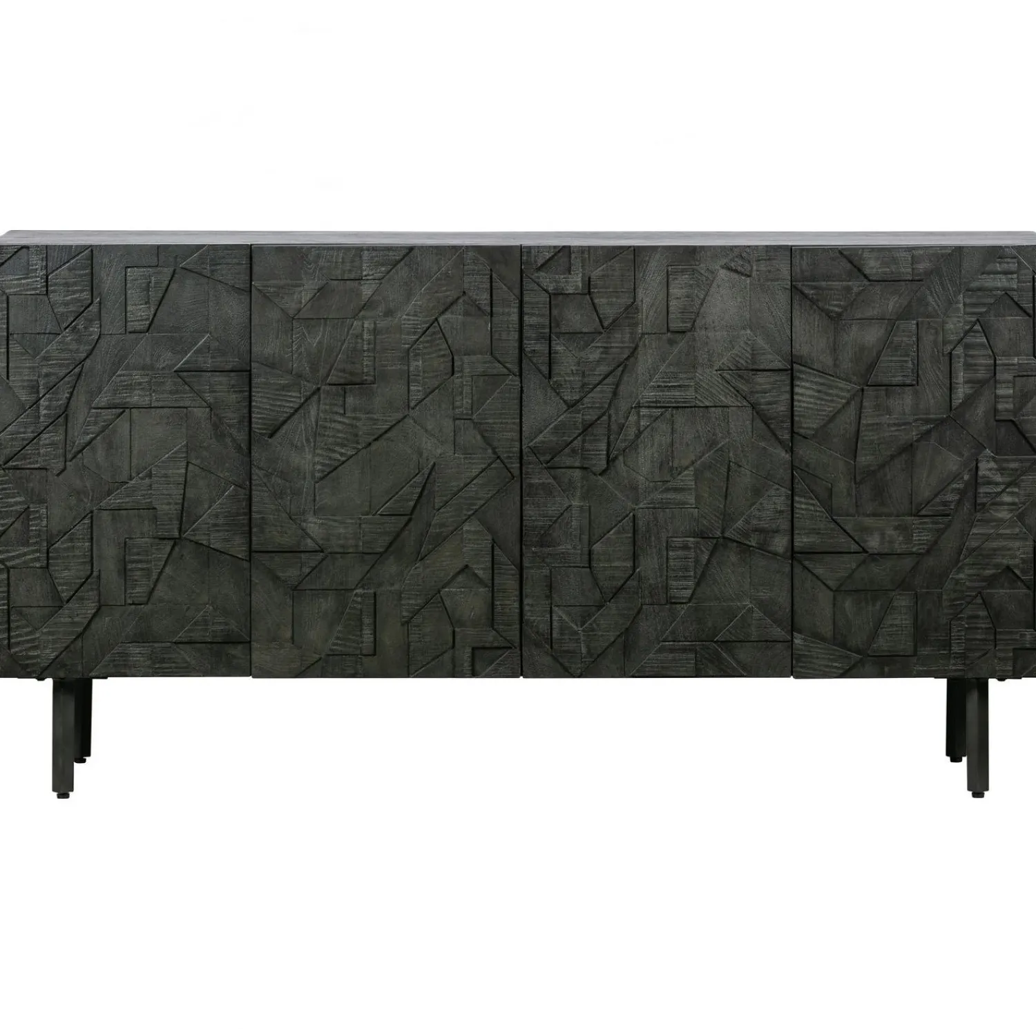 Dressoirs-WOOOD Counter Dressoir Zwart