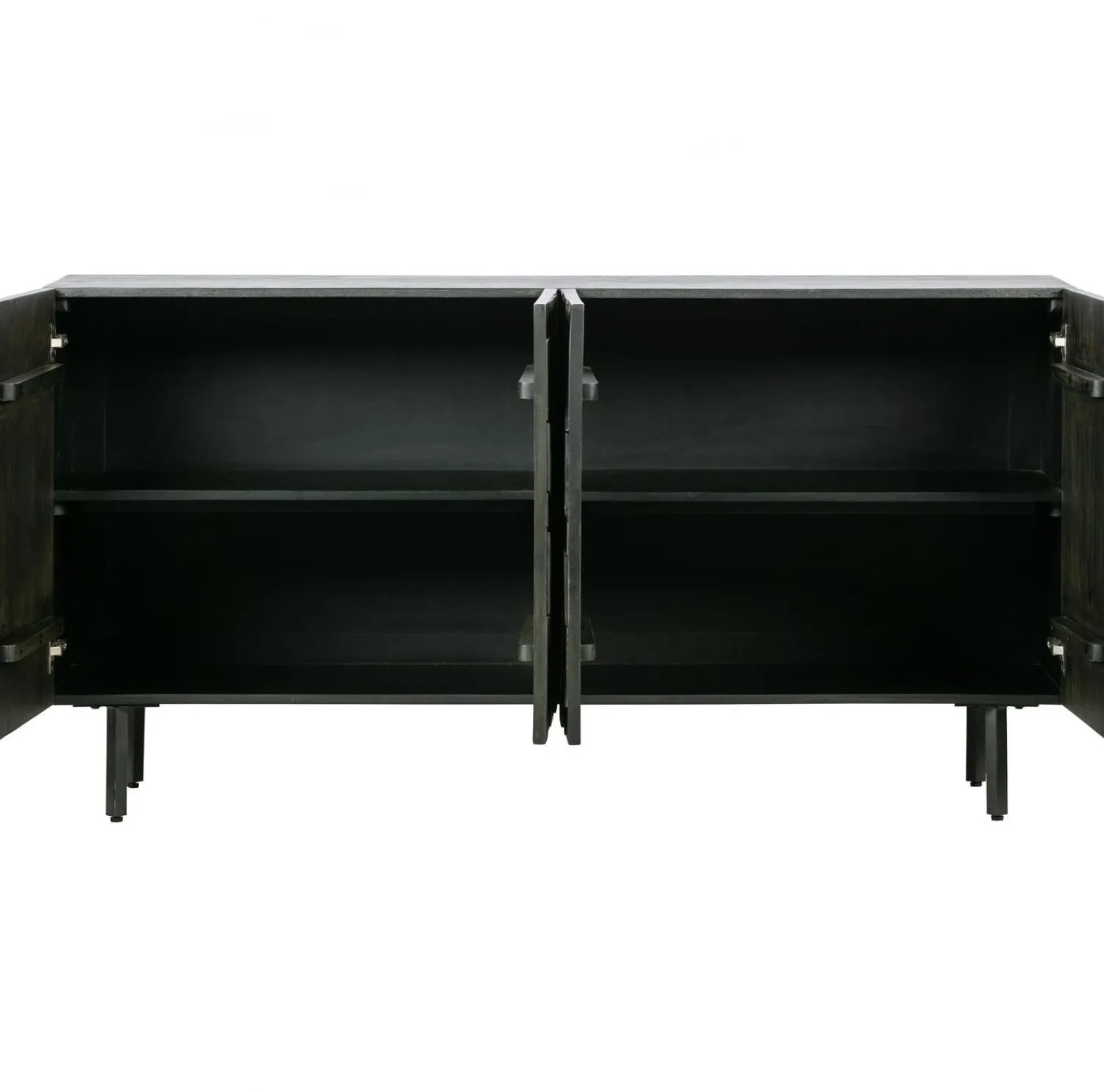 Dressoirs-WOOOD Counter Dressoir Zwart