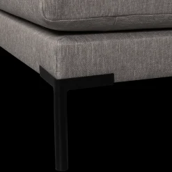 Stoffen Eetkamerbanken-vtwonen Couple 100 Eetkamerbank Grey melange