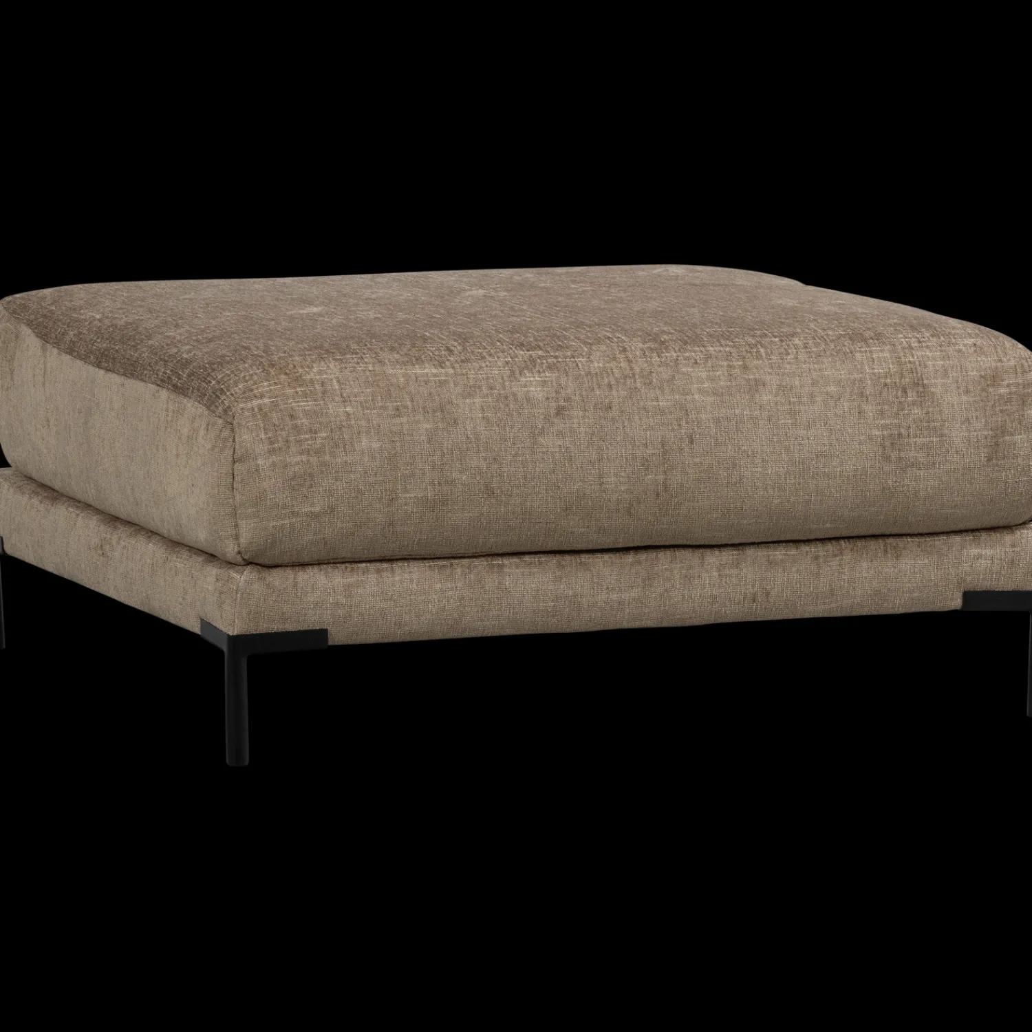 Hockers|Poefs-vtwonen Couple 100 Melange Hocker Mud Melange