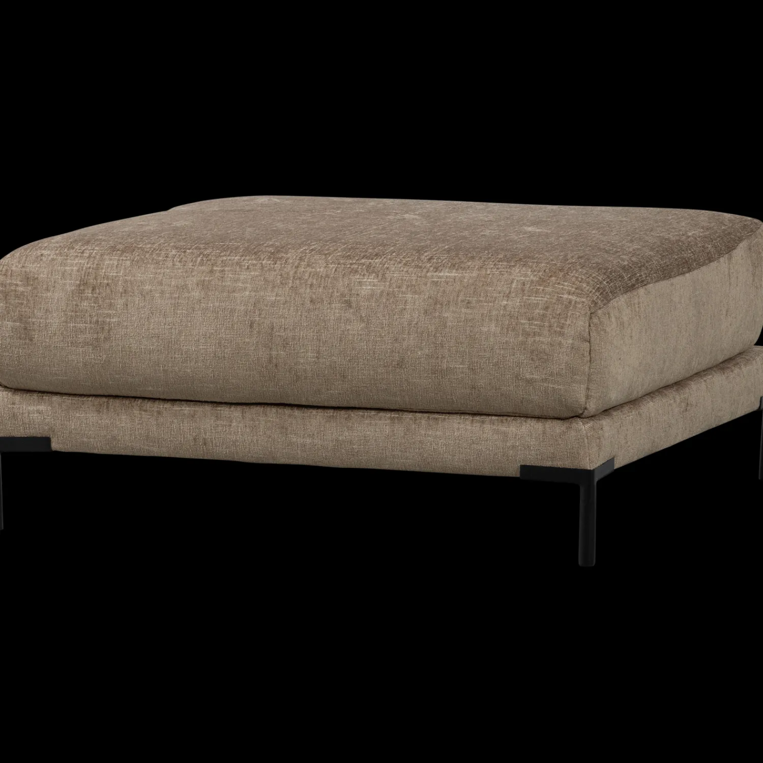 Hockers|Poefs-vtwonen Couple 100 Melange Hocker Mud Melange