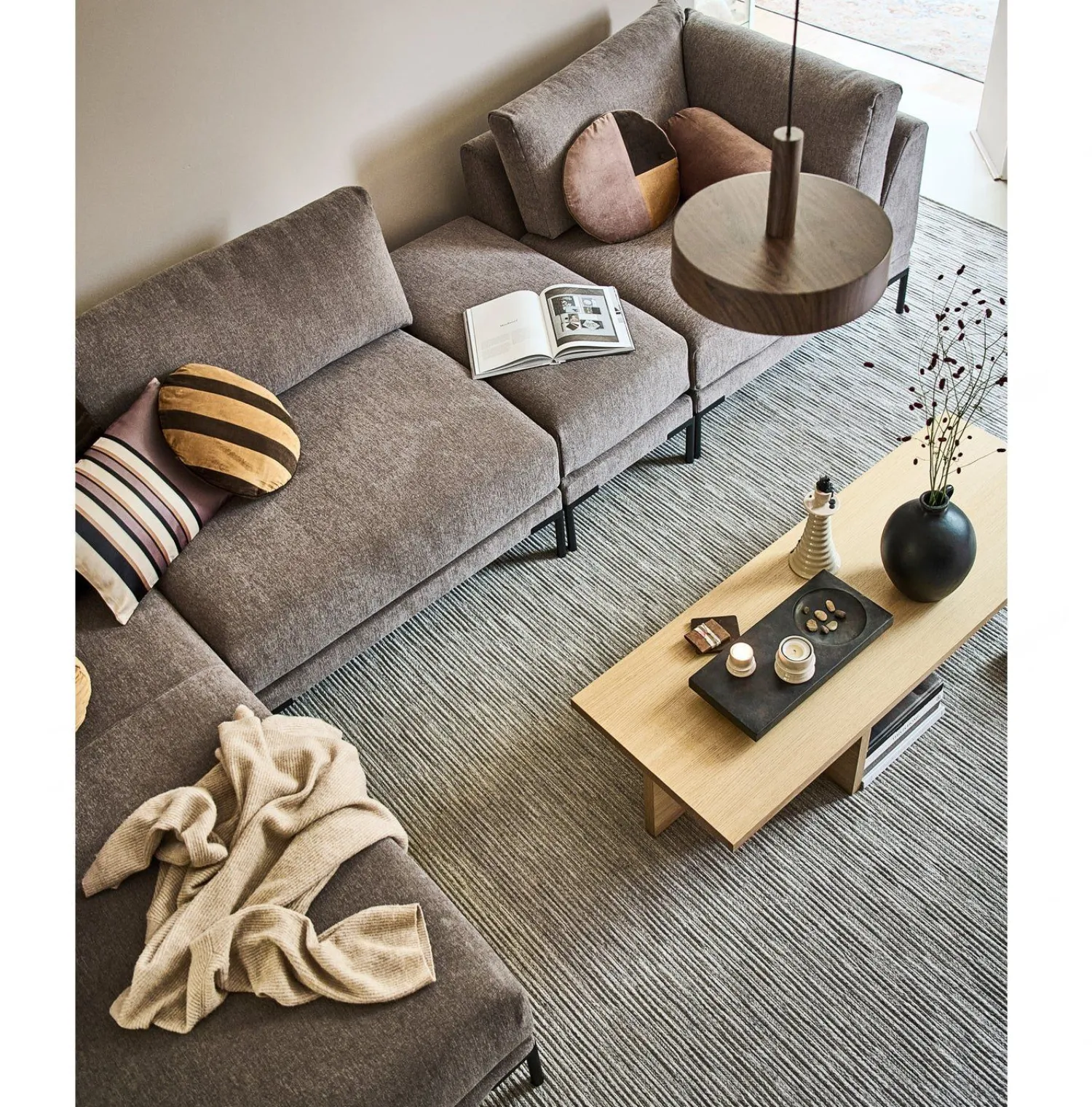 Elementenbanken-vtwonen Couple 50 Poef Taupe
