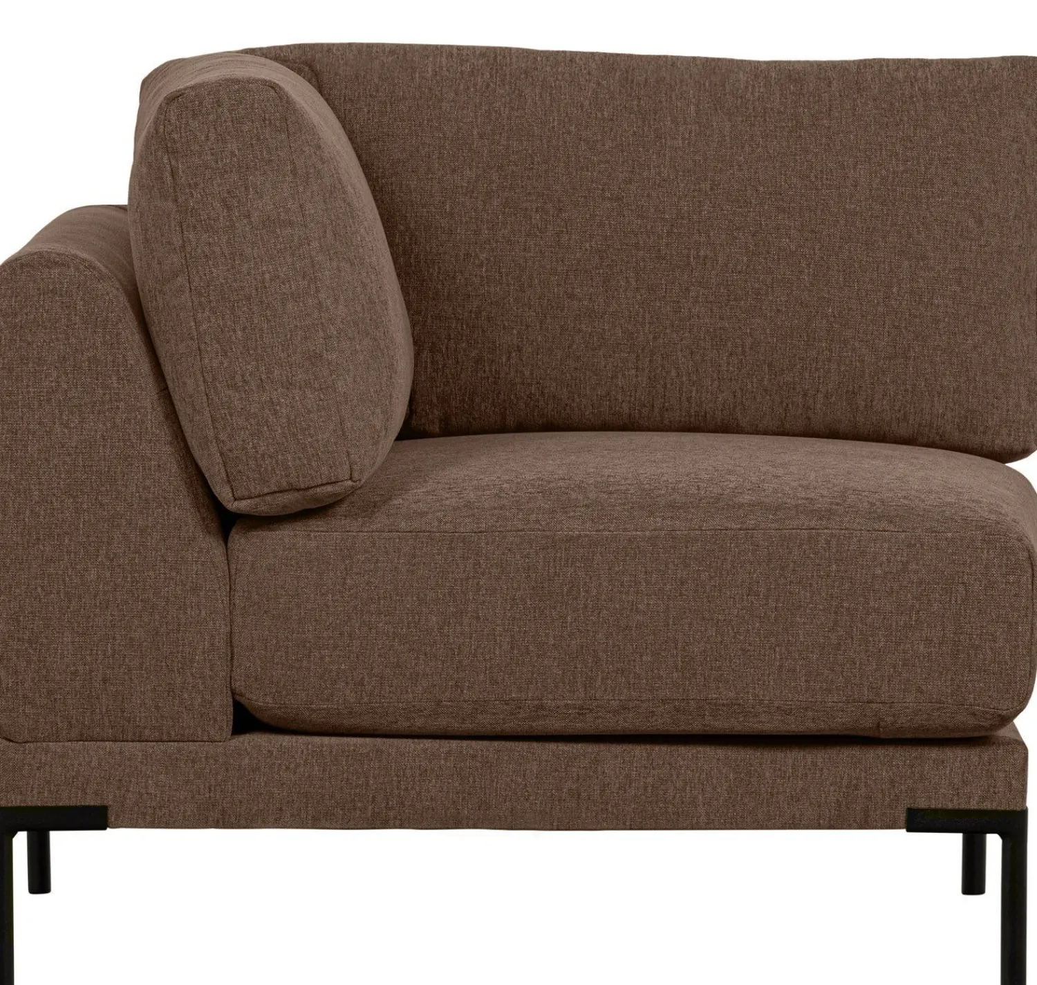 Elementenbanken-vtwonen Couple Hoek Elementenbank Chocolate Brown
