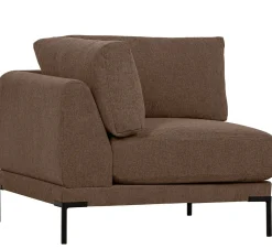 Elementenbanken-vtwonen Couple Hoek Elementenbank Chocolate Brown