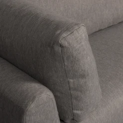 Stoffen Eetkamerbanken-vtwonen Couple Hoek Rechts Eetkamerbank Grey melange