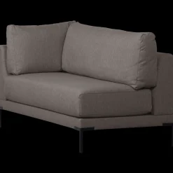 Stoffen Eetkamerbanken-vtwonen Couple Hoek Rechts Eetkamerbank Grey melange