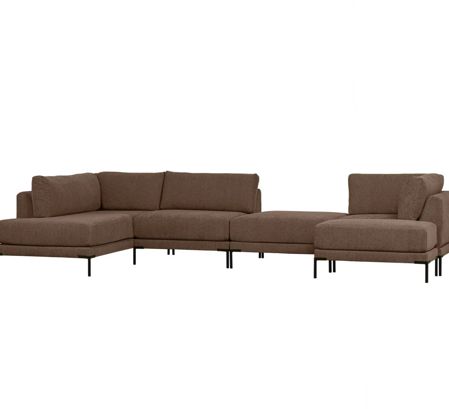Elementenbanken-vtwonen Couple Lounge Links Elementenbank Chocolate Brown