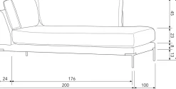 Elementenbanken-vtwonen Couple Lounge Rechts Elementenbank Light Grey