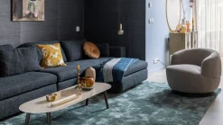 Vloerkleden|Rechthoekige Vloerkleden-Trendhopper Cowan Vloerkleed Blauw