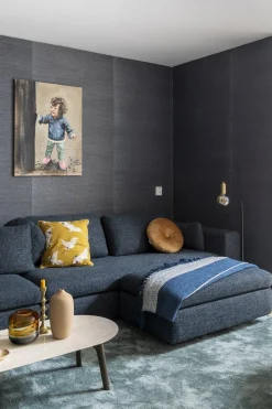 Vloerkleden|Rechthoekige Vloerkleden-Trendhopper Cowan Vloerkleed Blauw