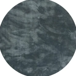 Vloerkleden|Ronde Vloerkleden-Trendhopper Cowan Rond Vloerkleed Blauw
