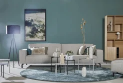 Vloerkleden|Ronde Vloerkleden-Trendhopper Cowan Rond Vloerkleed Blauw