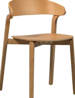 Eetkamerstoelen Zonder Armleuning-WOOOD Cras Eetkamerstoel Natural