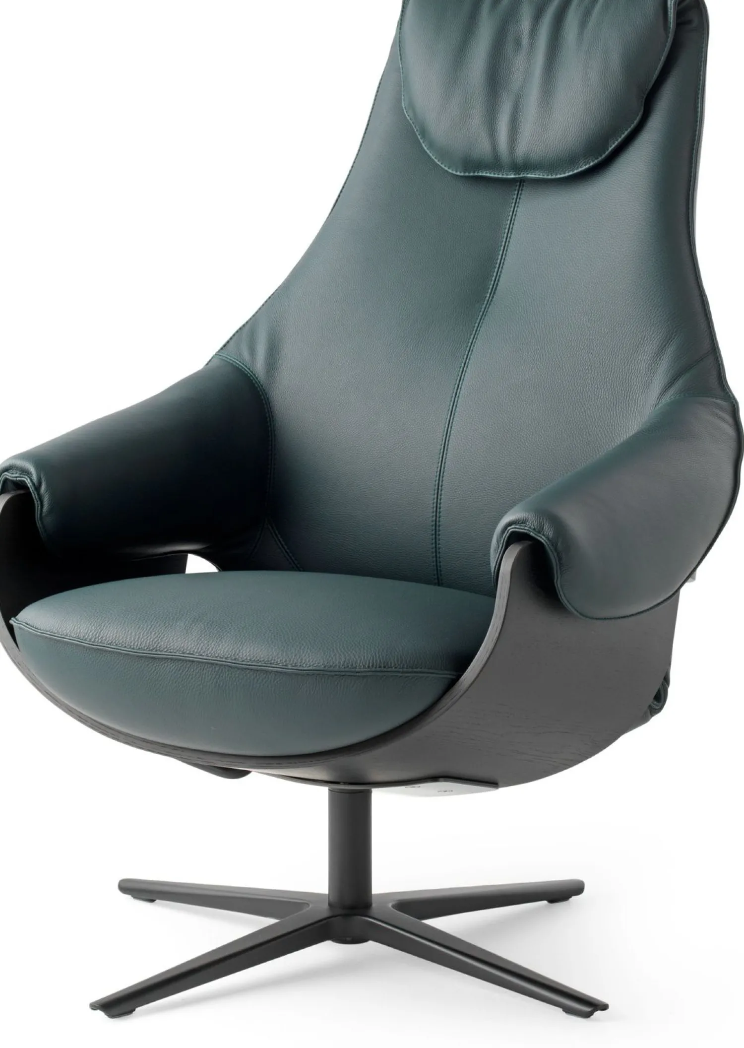 Design Fauteuils-Leolux Cream Plus Fauteuil Cream, Walnut