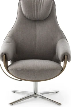 Design Fauteuils-Leolux Cream Plus Fauteuil Cream, Walnut