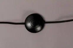 Industriële Vloerlampen|Vloerlampen-Dutchbone Cresta Vloerlamp Zwart, goud