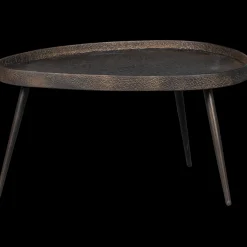 Houten Bijzettafels|Industriële Bijzettafels-WOOOD Crude Bijzettafel Antique Bronze