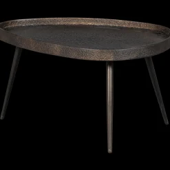 Houten Bijzettafels|Industriële Bijzettafels-WOOOD Crude Bijzettafel Antique Bronze