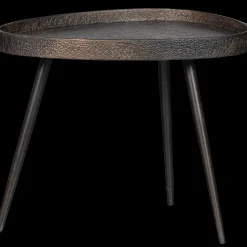 Houten Bijzettafels|Industriële Bijzettafels-WOOOD Crude Bijzettafel Antique Bronze