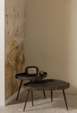 Houten Bijzettafels|Industriële Bijzettafels-WOOOD Crude Bijzettafel Antique Bronze