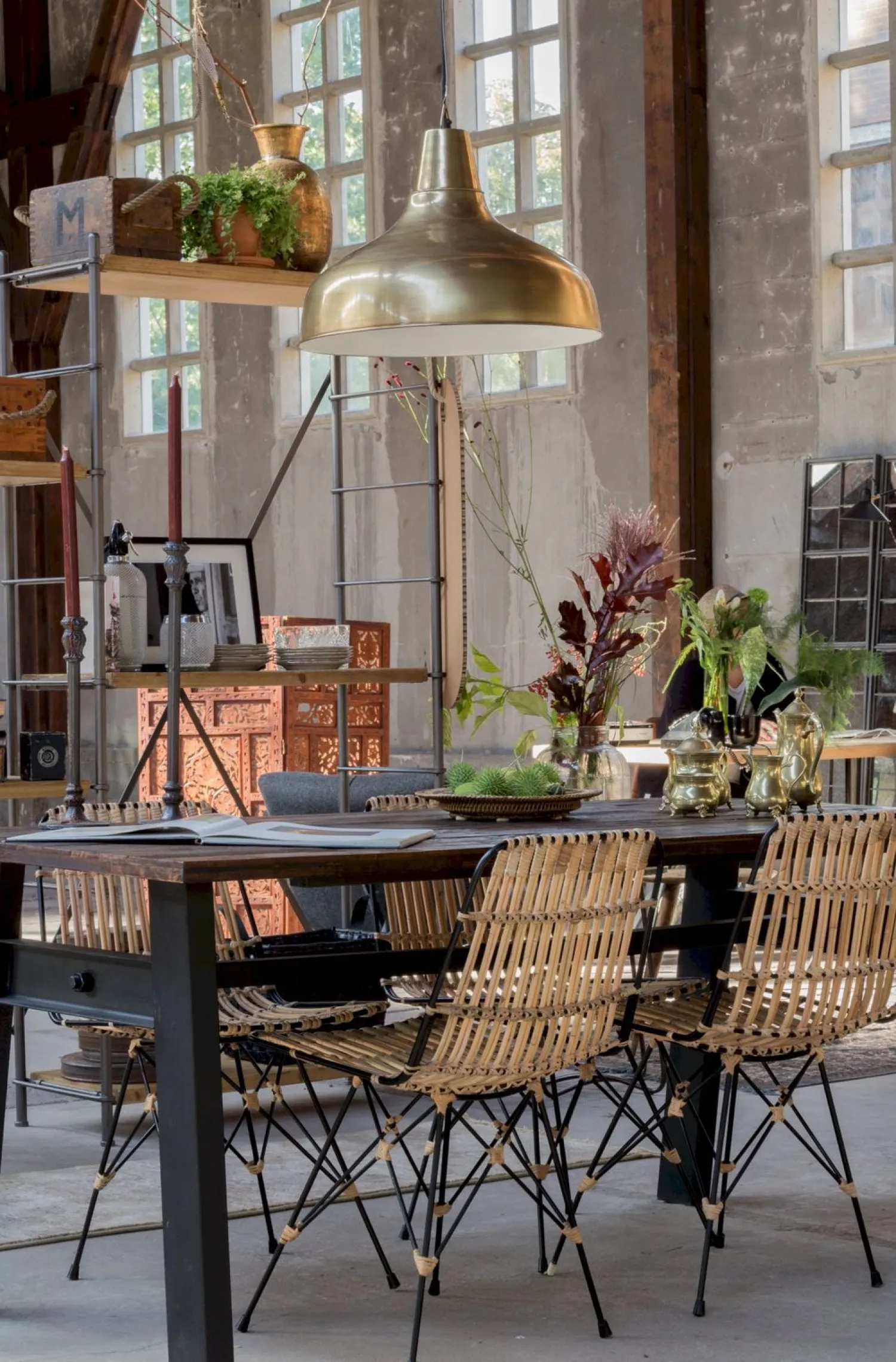 Houten Eettafels|Rechthoekige Eettafels-Dutchbone Crude Eetkamertafel
