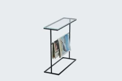 Marmeren Salontafels-Eijerkamp Collectie Cubic Salontafel Transparant, Grijs