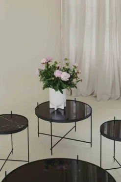Glazen Bijzettafels|Ronde Bijzettafels-Zuiver Cupid L Bijzettafel Black
