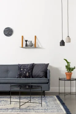 Glazen Bijzettafels|Ronde Bijzettafels-Zuiver Cupid L Bijzettafel Black