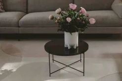 Glazen Bijzettafels|Ronde Bijzettafels-Zuiver Cupid L Bijzettafel Black