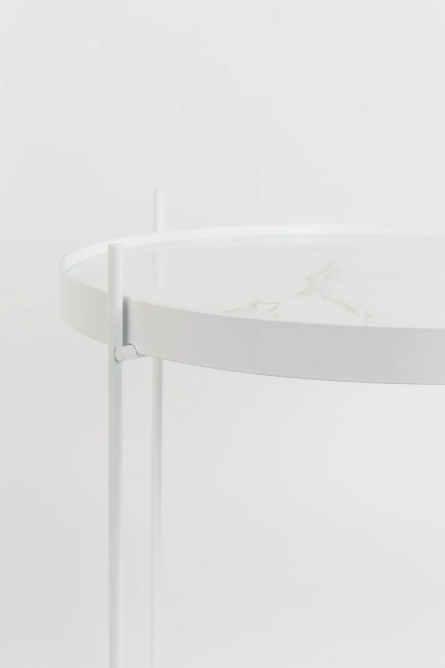 Marmeren Bijzettafels|Ronde Bijzettafels-Zuiver Cupid Marble Bijzettafel White