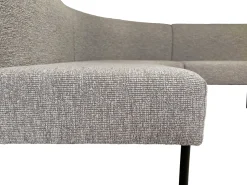 Hoek Eetkamerbanken|Stoffen Eetkamerbanken-Eijerkamp Collectie Curved Eetkamerbank Natural