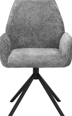 Eetkamerstoelen Met Armleuning-Eijerkamp Collectie Daley Eetkamerstoel Grey
